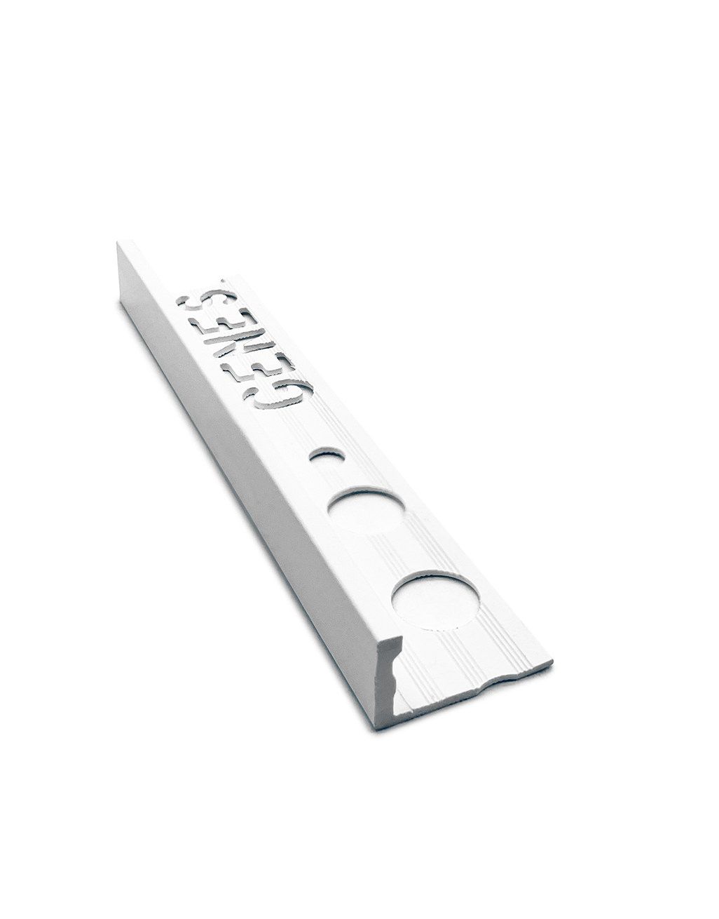 PVC Straight Edge Trim 2.5m - White