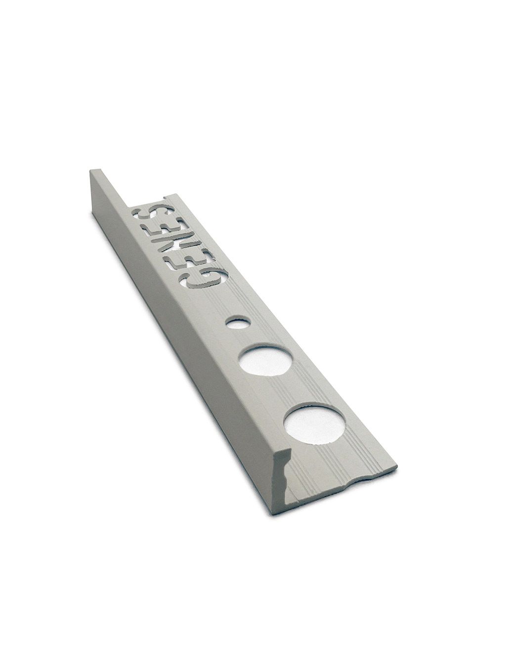 PVC Straight Edge Trim 2.5m - Grey