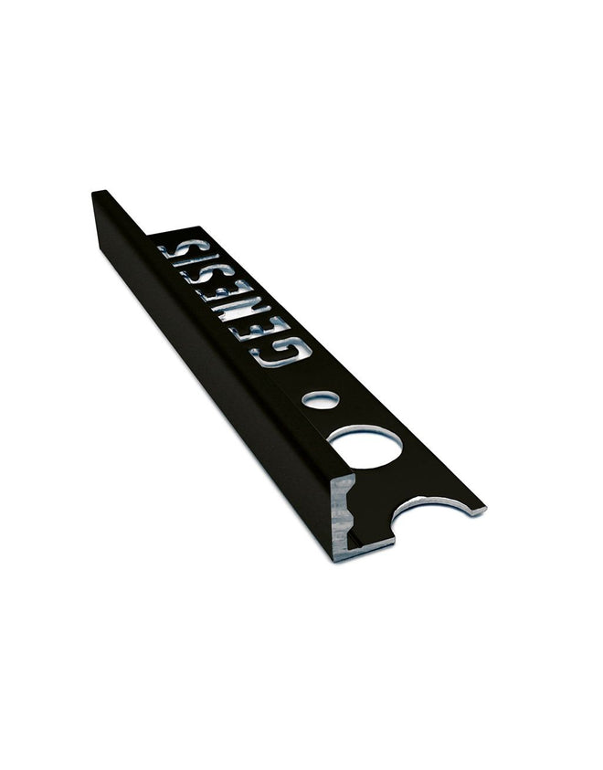 Aluminium Straight Edge Tile Trim - Matt Black