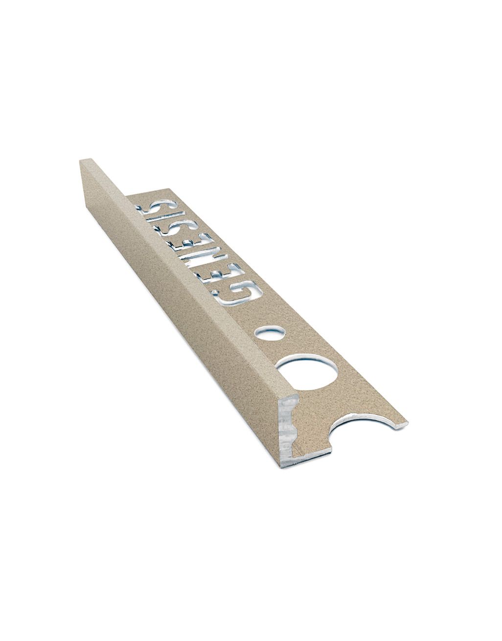 Aluminium Straight Edge Tile Trim - Sandstone