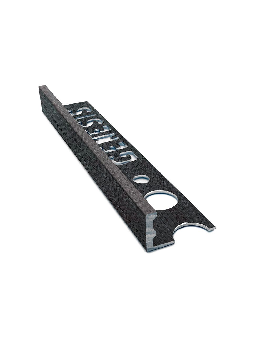 Aluminium Straight Edge Tile Trim - Gunmetal