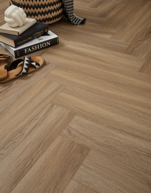 evocore essentials plus herringbone horizon oak