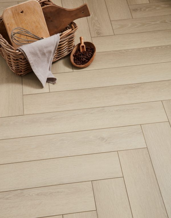 luxe herringbone fawn oak laminate flooring