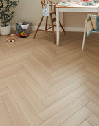 Luxe Herringbone - Vanilla Oak Laminate Flooring