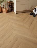 Luxe Herringbone - Frosted Oak Laminate Flooring
