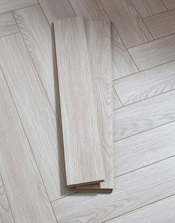 luxe herringbone frosted oak laminate flooring