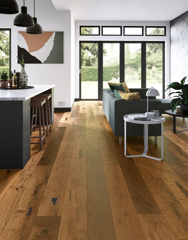 manhattan golden smoked oak engineered wood flooring