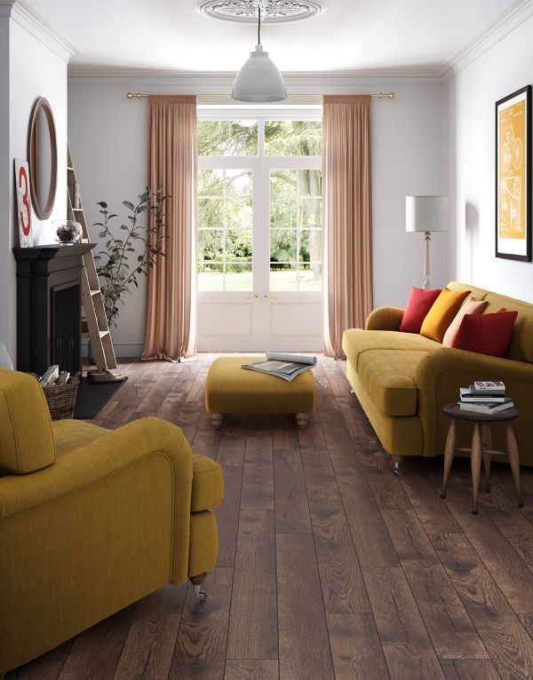 residence narrow dark peterson oak laminate flooring