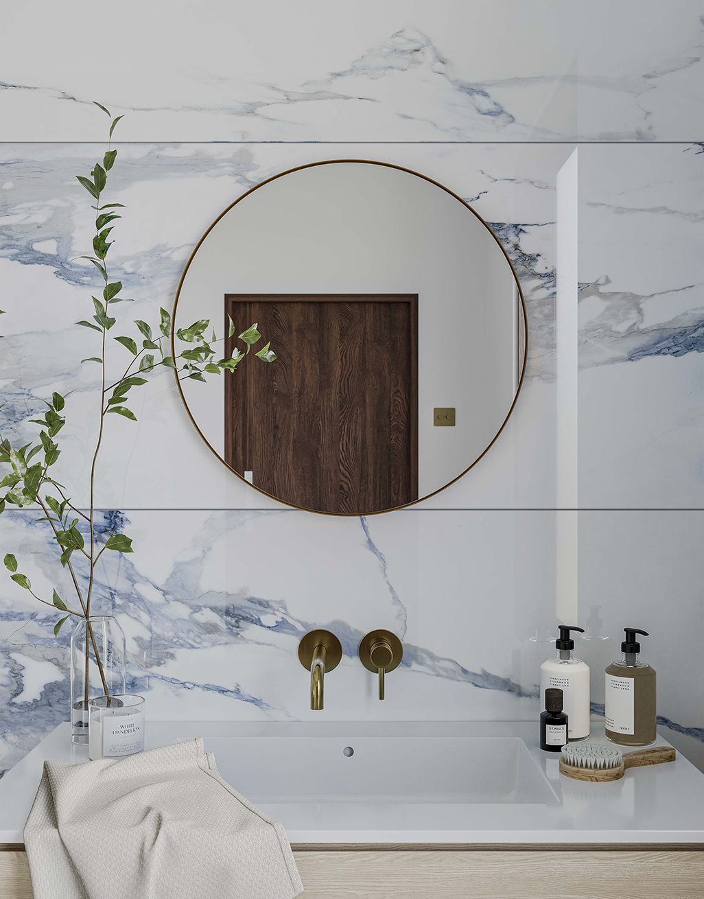 Dover Blue Marble - 60cm x 120cm