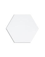 eden white hex 16cm x 14cm