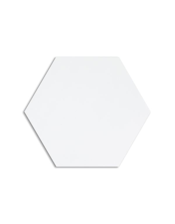 eden white hex 16cm x 14cm