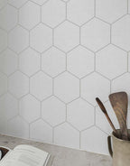 eden white hex 16cm x 14cm