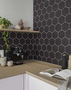 Eden Black Hex - 16cm x 14cm