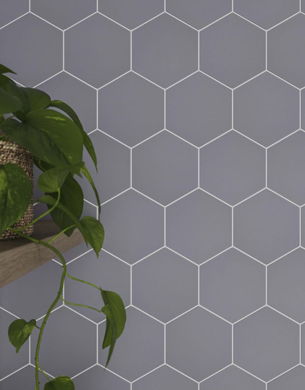 eden grey hex 16cm x 14cm