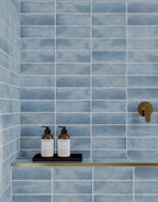 islay glazed blue subway tile 5cm x 15cm