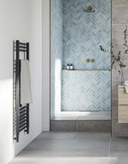 islay glazed teal subway tile 5cm x 15cm