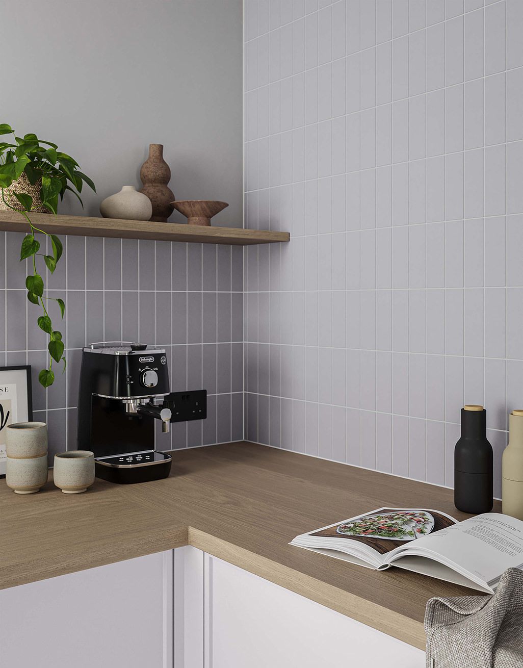Corin Grey Subway Tile - 5cm x 15cm