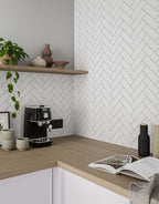 Corin White Subway Tile - 5cm x 15cm