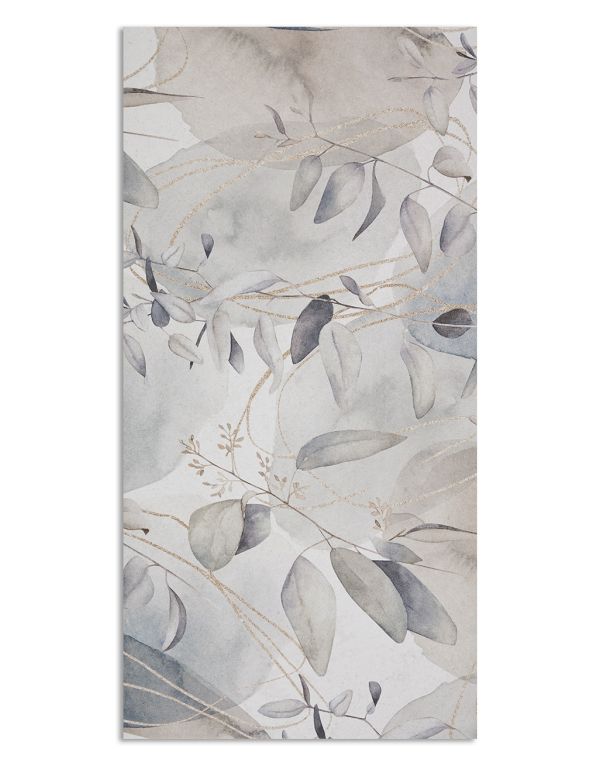 flora grey patterned 30cm x 60cm