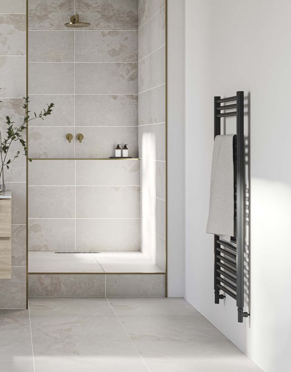 liora ribbed cloud slate 30cm x 60cm