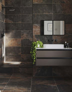 liora ribbed rustic slate 30cm x 60cm