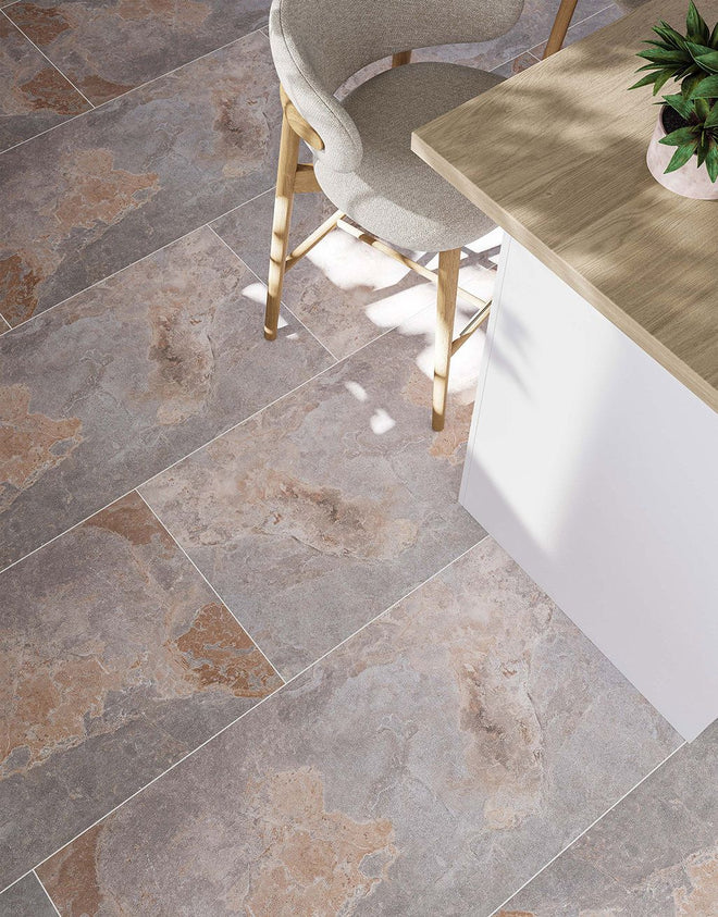 Liora Grey Mix Slate - 60cm x 120cm