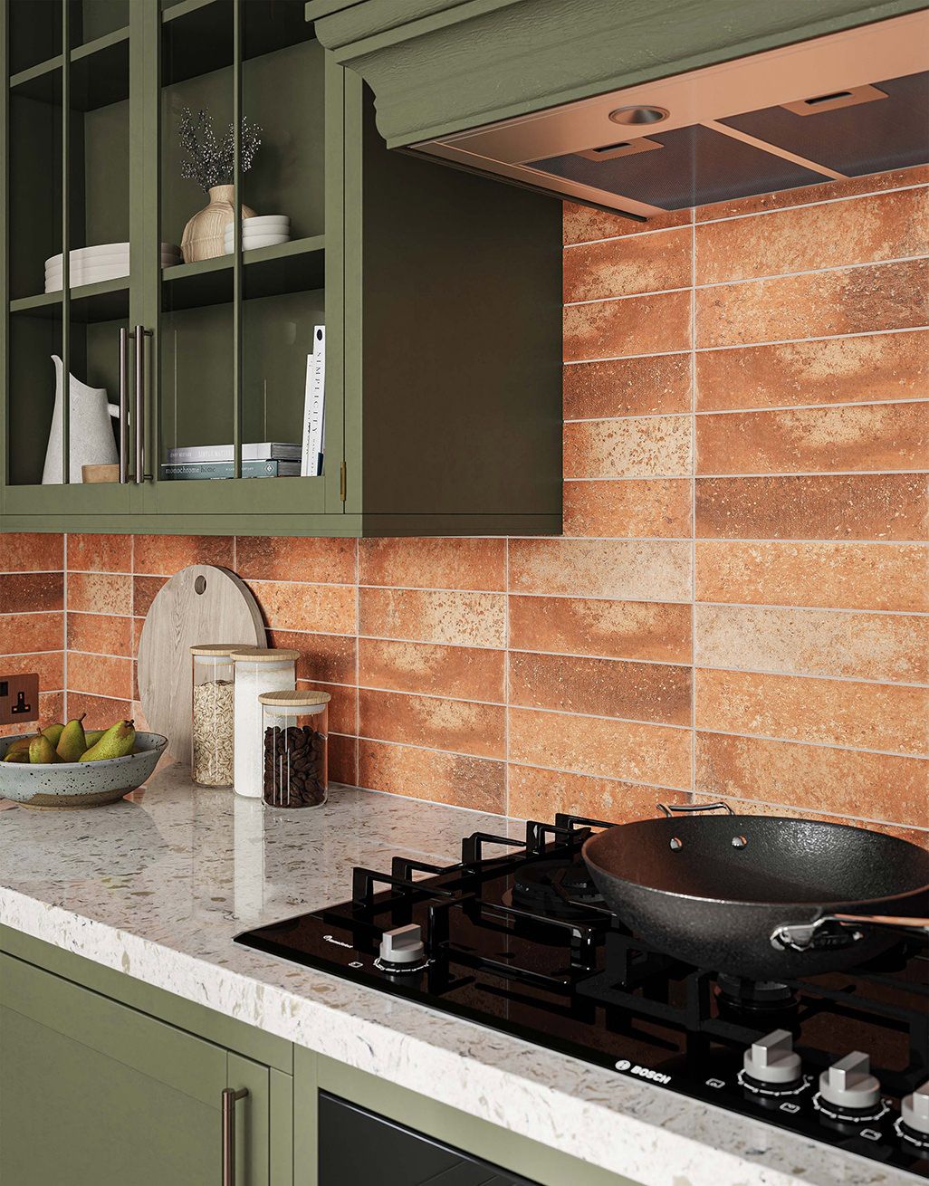 Ruelle Ember Herringbone - 7cm x 28cm