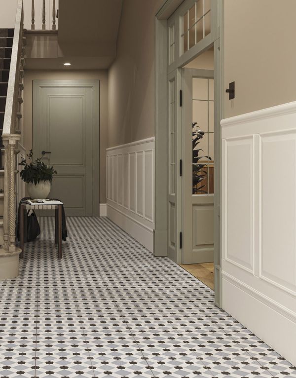 atlas sky blue victorian tiles 45cm x 45cm