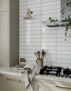 Astrid Ivory Subway Tile - 7.3cm x 30cm