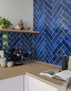 Astrid Azure Subway Tile - 7.3cm x 30cm