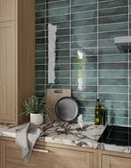 Astrid Emerald Subway Tile - 7.3cm x 30cm
