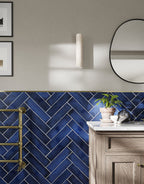 Luma Blue Subway Tile - 7.3cm x 30cm