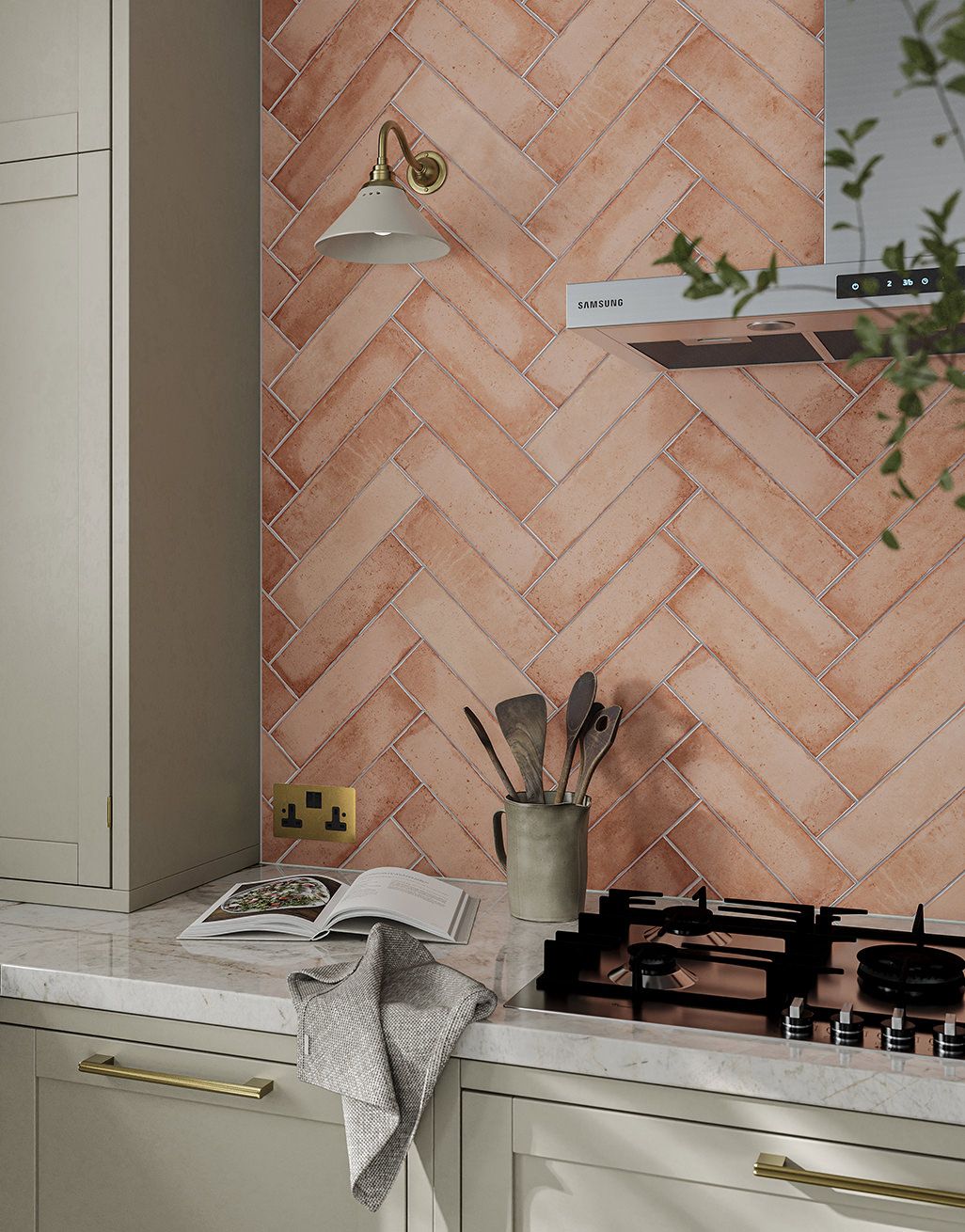 Luma Pink Subway Tile - 7.3cm x 30cm