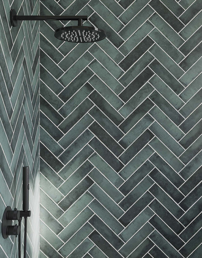Luma Green Subway Tile - 7.3cm x 30cm