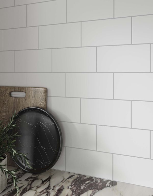 esme white subway 10cm x 20cm