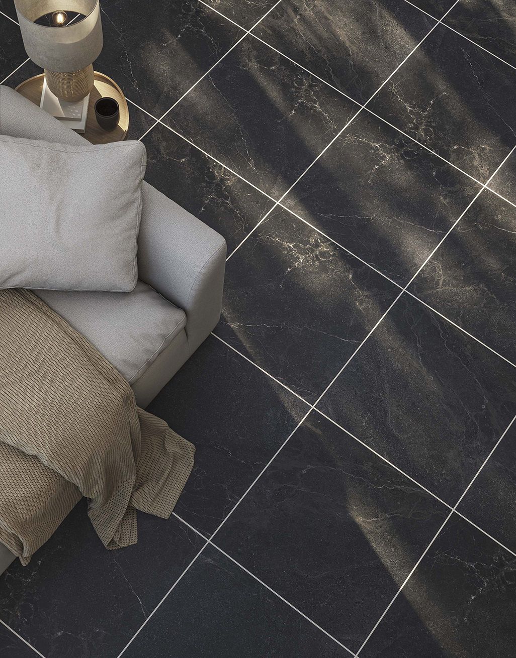 Selka Anthracite Stone - 60cm x 60cm