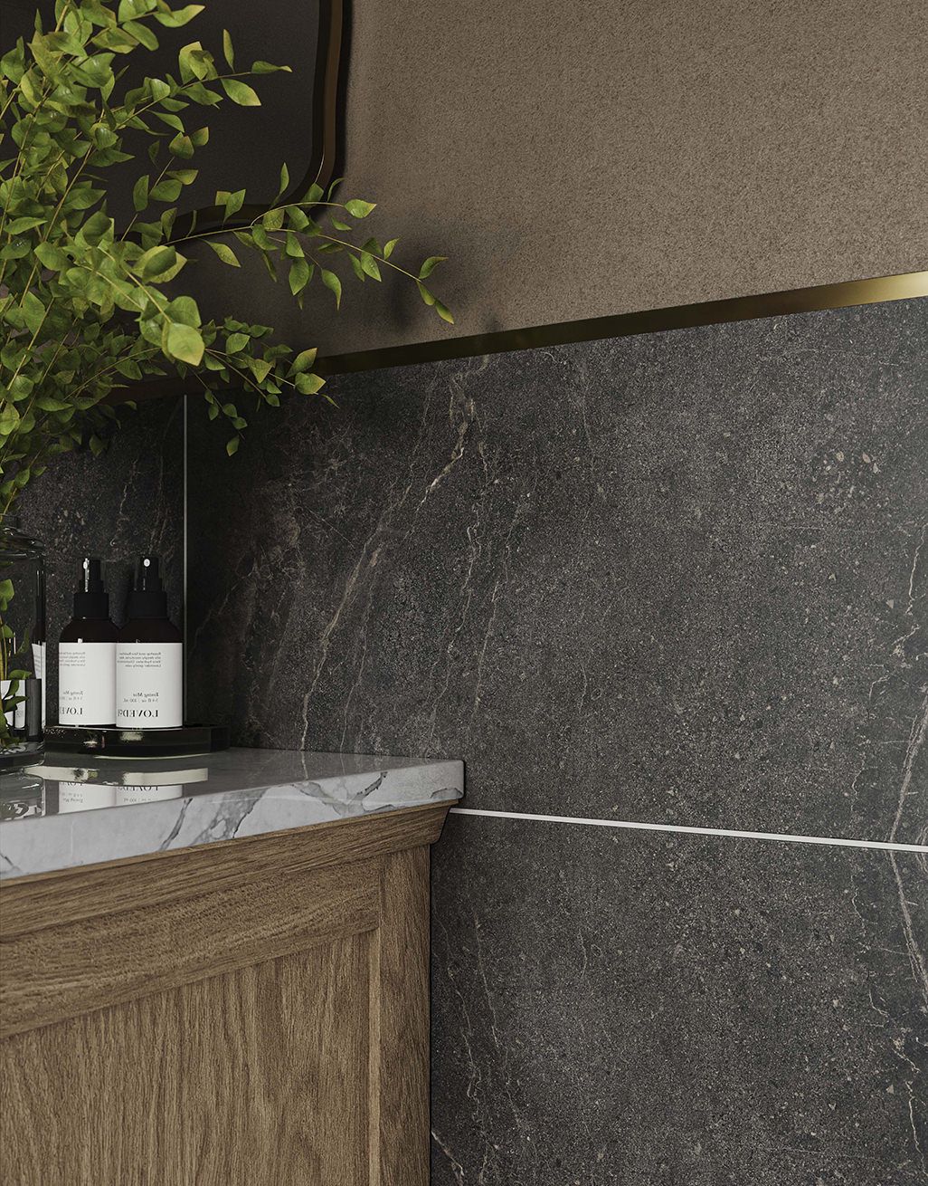 Selka Anthracite Stone - 30cm x 60cm