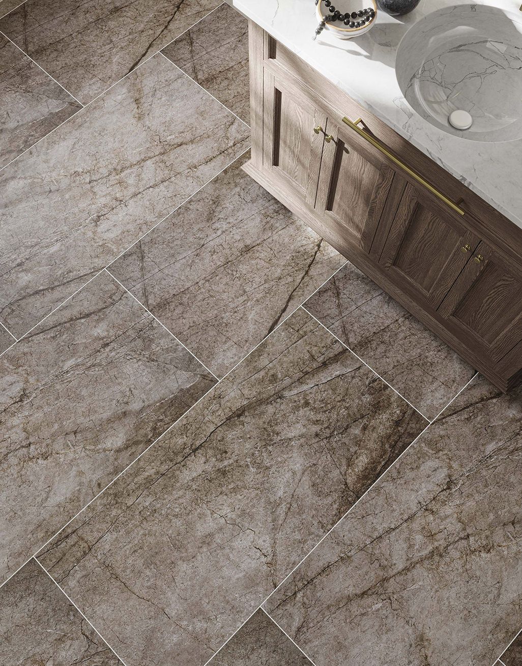 Tinsley Taupe Marble - 60cm x 120cm