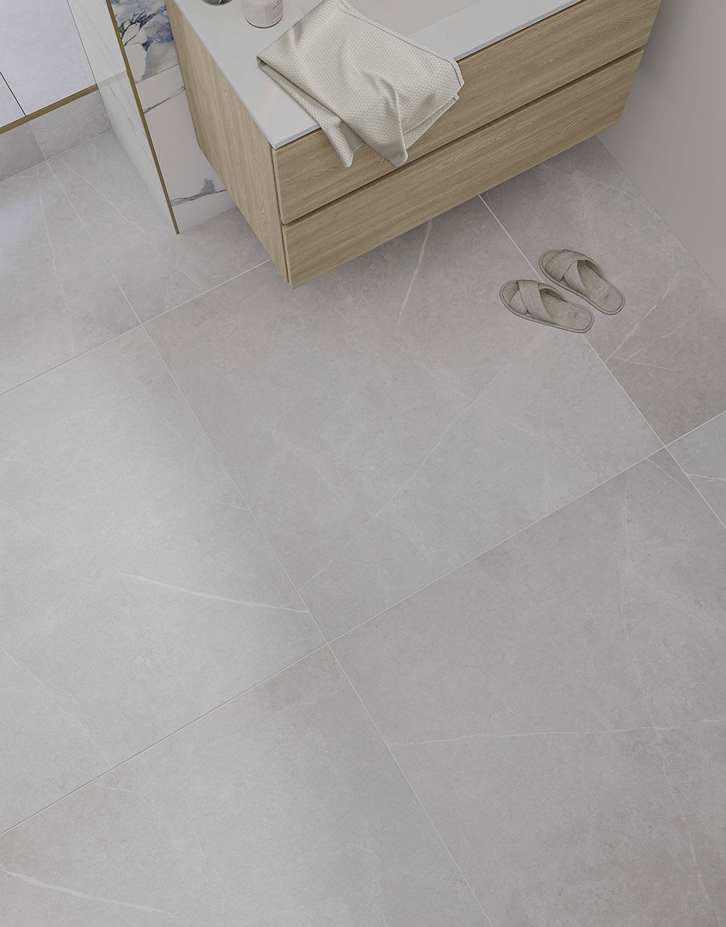 Fern Grey Stone - 100cm x 100cm