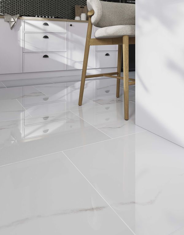 elowen white marble 60cm x 60cm