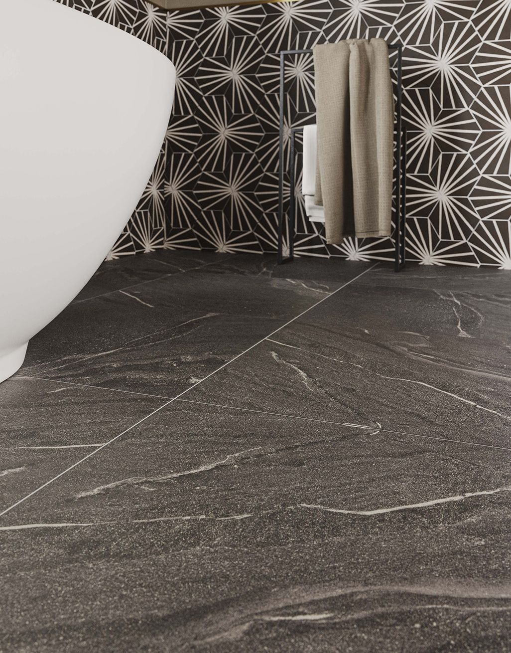 Ophelia Anthracite Stone - 60cm x 60cm