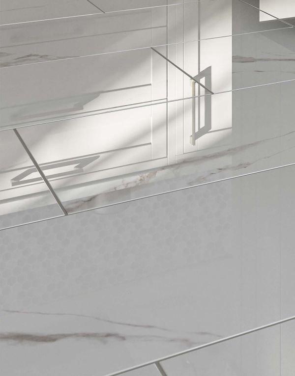 elowen white marble 30cm x 60cm