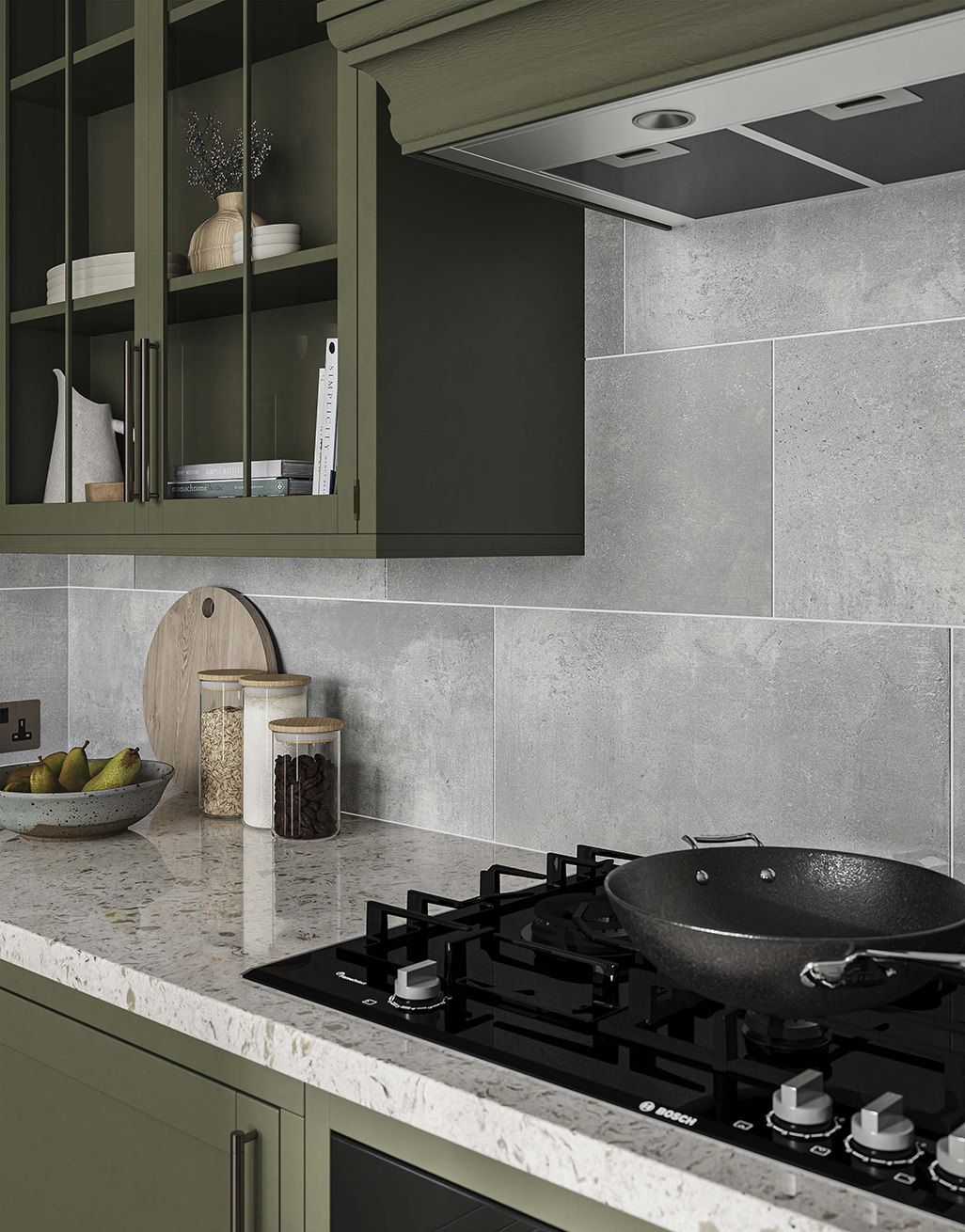Willow Ash Grey Cement - 30cm x 60cm