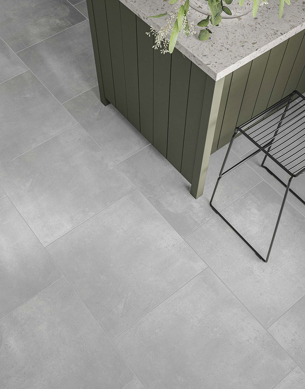 Willow Ash Grey Cement - 60cm x 60cm