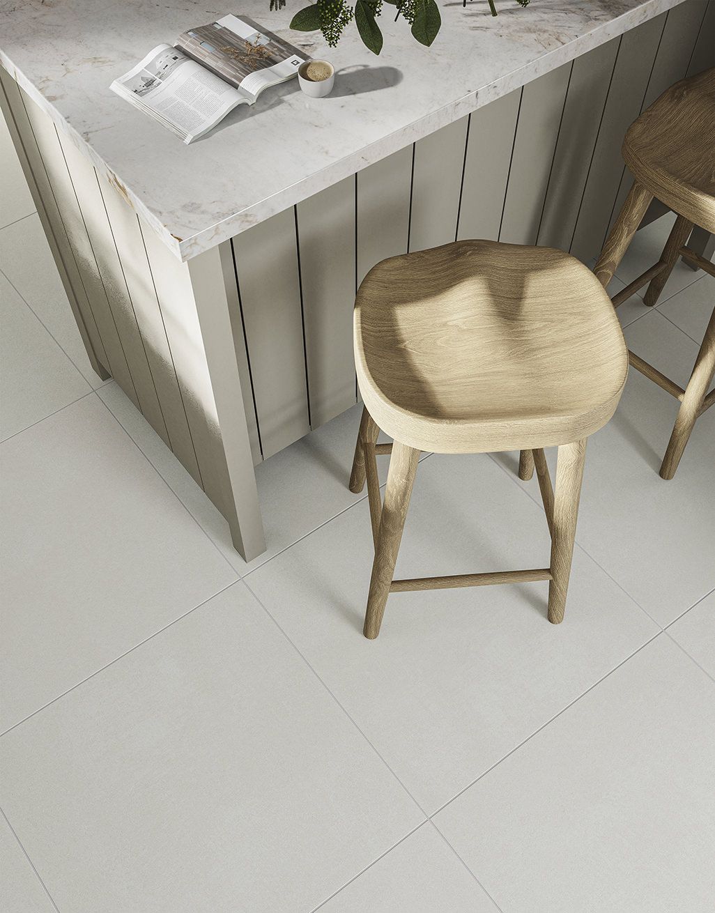 Willow Oyster Cement - 60cm x 60cm