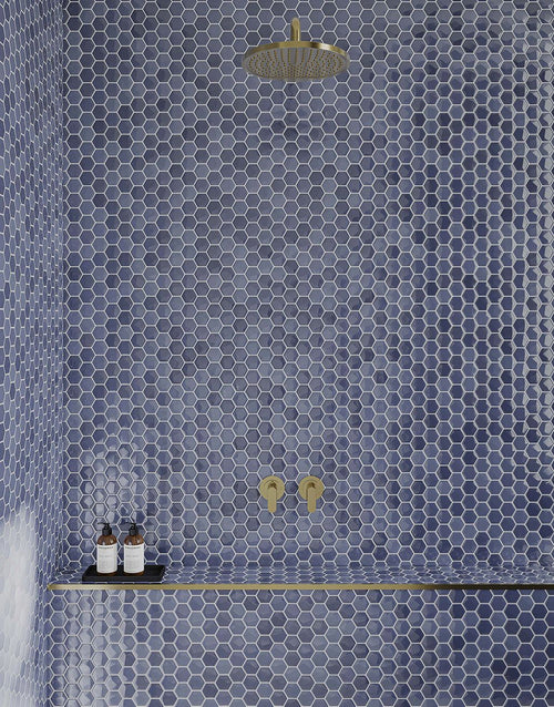 Aire Blue Hex Mosaic - 27.7cm x 44.5cm