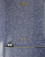 Aire Blue Hex Mosaic - 27.7cm x 44.5cm