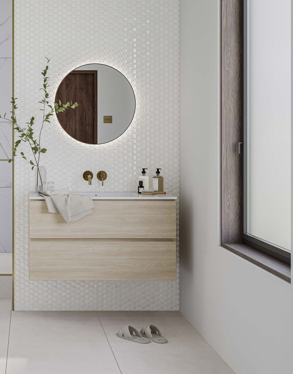 aire white hex mosaic 27 7cm x 44 5cm