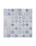 aven blue patterned square mosaic 32 5cm x 32 5cm