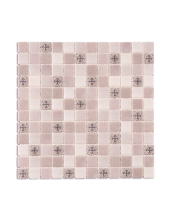axis beige square mosaic 31 7cm x 31 7cm